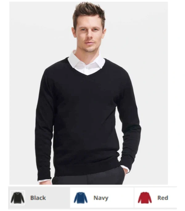 Sol's 90000 Galaxy Cotton Acrylic V Neck Sweater